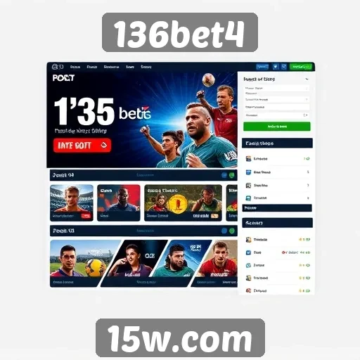 Avaliação do design do site 136bet4